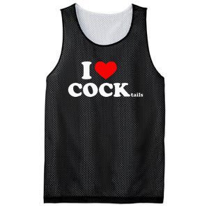 I Love Cocktails I Heart Cocktail Funny Drinking Party Mesh Reversible Basketball Jersey Tank