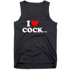 I Love Cocktails I Heart Cocktail Funny Drinking Party Tank Top