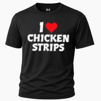 I Love Chicken Strips Crispy Chicken Fingers Fast Food Lover  Cooling Performance Crew T-Shirt