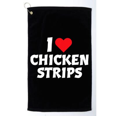 I Love Chicken Strips Crispy Chicken Fingers Fast Food Lover  Golf Towel