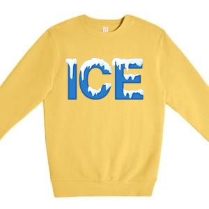 Ice Logo Costume Premium Crewneck Sweatshirt