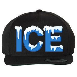 Ice Logo Costume Wool Snapback Cap