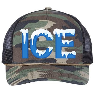 Ice Logo Costume Retro Rope Trucker Hat Cap