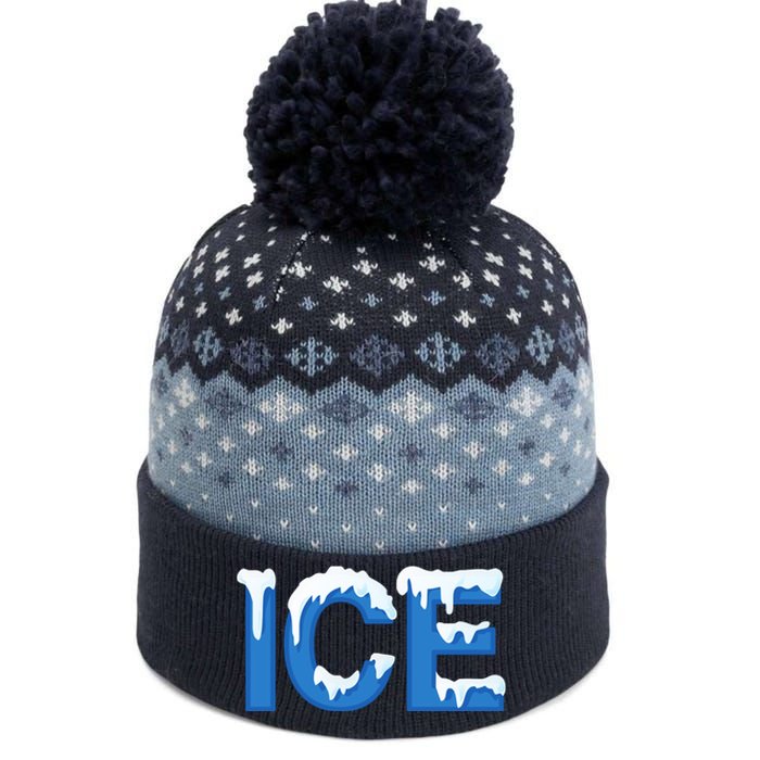 Ice Logo Costume The Baniff Cuffed Pom Beanie