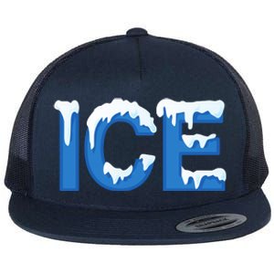 Ice Logo Costume Flat Bill Trucker Hat