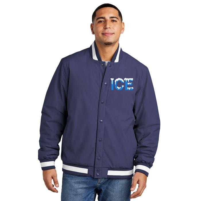 Ice Logo Costume Insulated Varsity Jacket