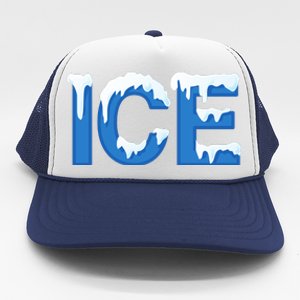 Ice Logo Costume Trucker Hat