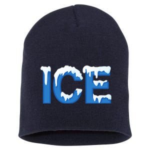 Ice Logo Costume Short Acrylic Beanie