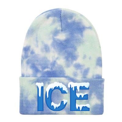 Ice Logo Costume Tie Dye 12in Knit Beanie