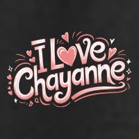 I Love Chayanne Girlfriend Boyfriend Couples First Name 7 Panel Mesh Trucker Snapback Hat