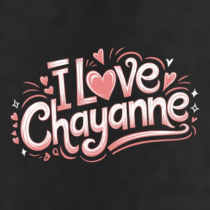 I Love Chayanne Girlfriend Boyfriend Couples First Name 7 Panel Mesh Trucker Snapback Hat