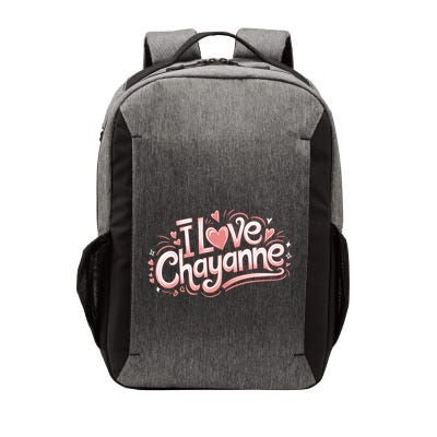 I Love Chayanne Girlfriend Boyfriend Couples First Name Vector Backpack