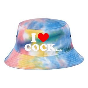 I Love Cocktails I Heart Cocktail Funny Drinking Party Tie Dye Newport Bucket Hat