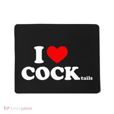 I Love Cocktails I Heart Cocktail Funny Drinking Party Mousepad