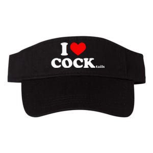 I Love Cocktails I Heart Cocktail Funny Drinking Party Valucap Bio-Washed Visor