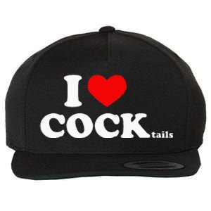 I Love Cocktails I Heart Cocktail Funny Drinking Party Wool Snapback Cap