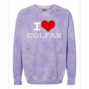 I Love Colfax Colorado Colorblast Crewneck Sweatshirt