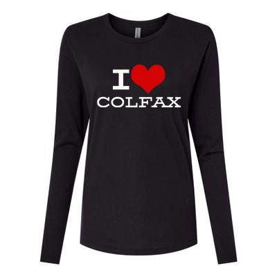 I Love Colfax Colorado Womens Cotton Relaxed Long Sleeve T-Shirt