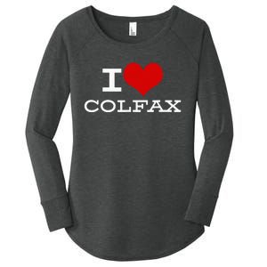 I Love Colfax Colorado Women's Perfect Tri Tunic Long Sleeve Shirt