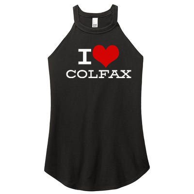 I Love Colfax Colorado Women’s Perfect Tri Rocker Tank