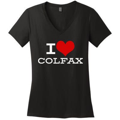 I Love Colfax Colorado Women's V-Neck T-Shirt