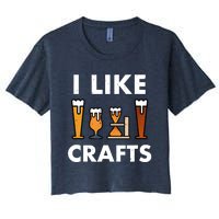 I Like Crafts Beer for crafts beer lover Women's Crop Top Tee