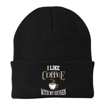 I Like Coffee With My Oxygen Coffee Quote For Coffee Lovers Beanie