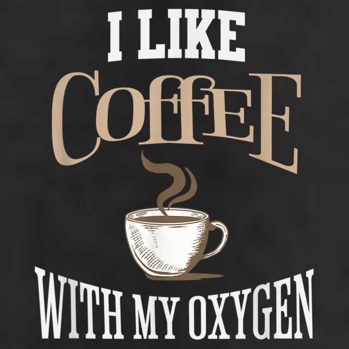 I Like Coffee With My Oxygen Coffee Quote For Coffee Lovers Golf Towel