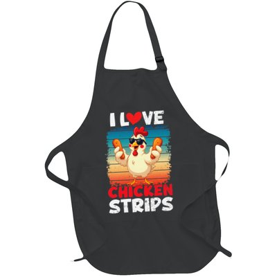 I Love Chicken Strips Crispy Chicken Fingers Fast Food Apron