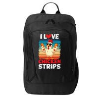 I Love Chicken Strips Crispy Chicken Fingers Fast Food City Backpack