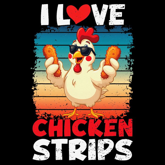 I Love Chicken Strips Crispy Chicken Fingers Fast Food Impact Tech Backpack