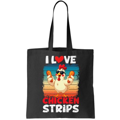 I Love Chicken Strips Crispy Chicken Fingers Fast Food Bag