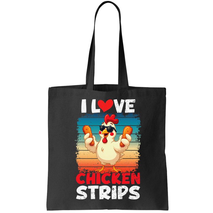 I Love Chicken Strips Crispy Chicken Fingers Fast Food Bag