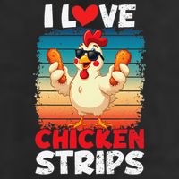 I Love Chicken Strips Crispy Chicken Fingers Fast Food 25L Jumbo Tote