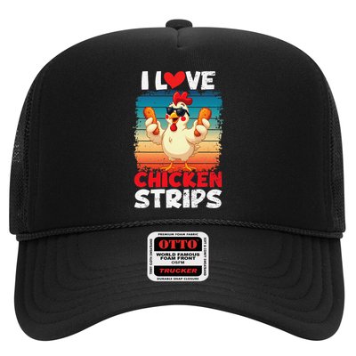 I Love Chicken Strips Crispy Chicken Fingers Fast Food Hat