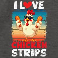 I Love Chicken Strips Crispy Chicken Fingers Fast Food Vector Backpack