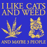 I Like Cats And Weed And Maybe 3 People Zip Tote Bag