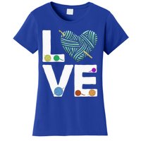 I Love Crochet And Knitting Great Gift Funny Crocheting Lover Gift Women's T-Shirt