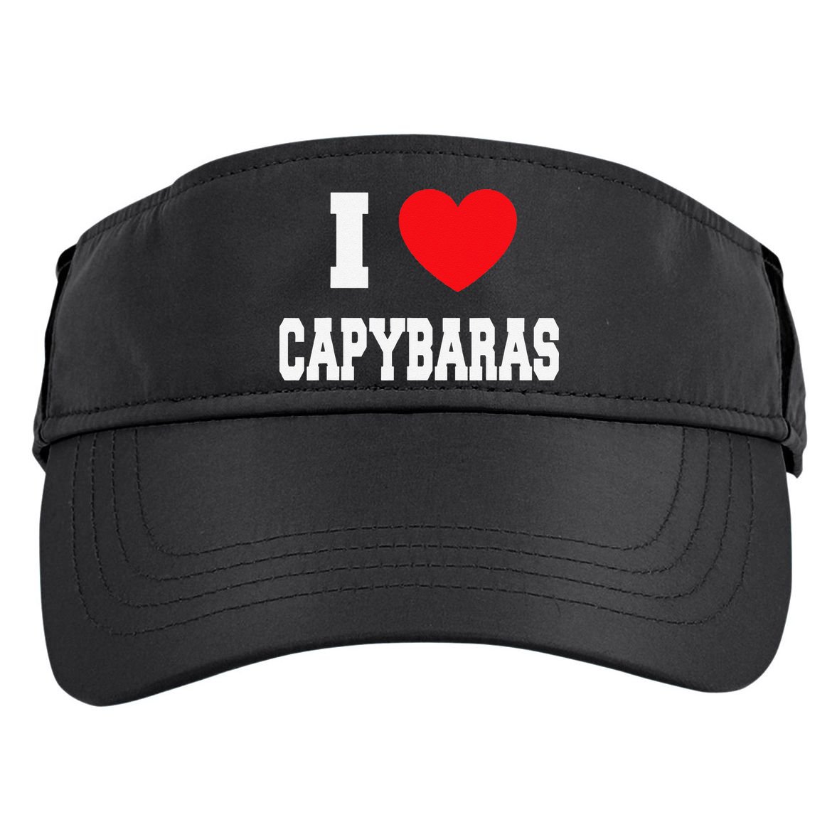I Love Capybaras Adult Drive Performance Visor