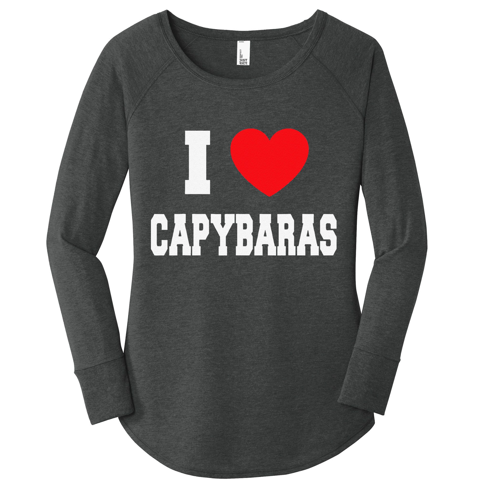 I Love Capybaras Women's Perfect Tri Tunic Long Sleeve Shirt