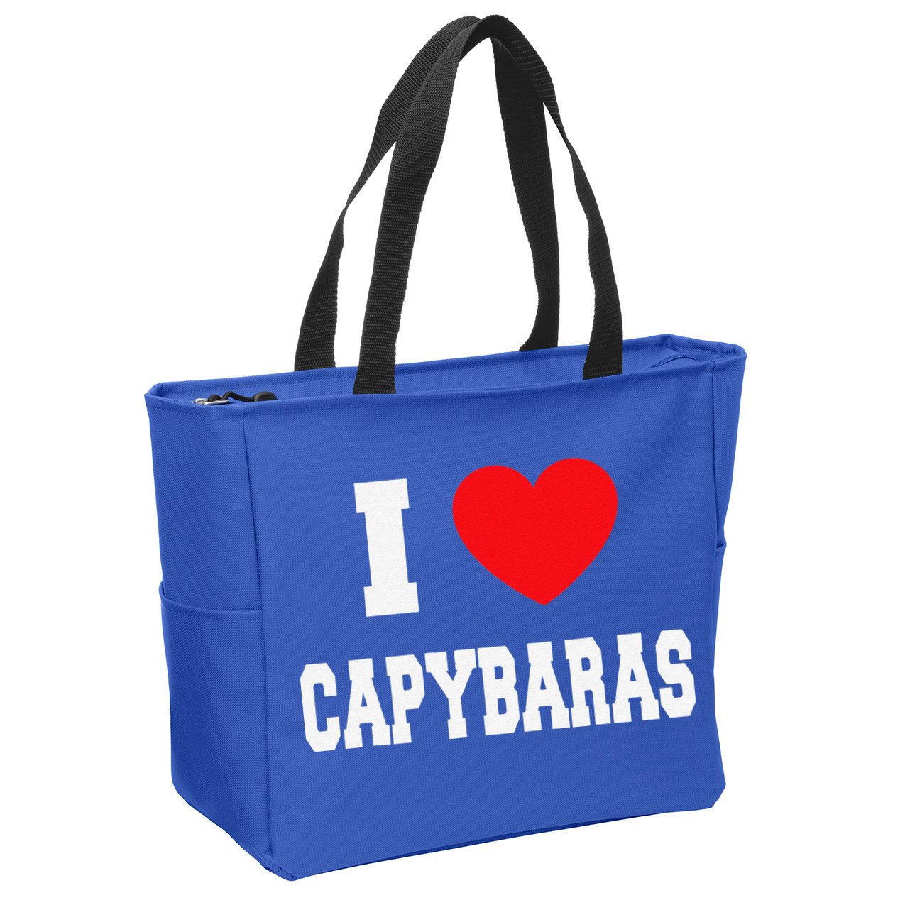 I Love Capybaras Zip Tote Bag