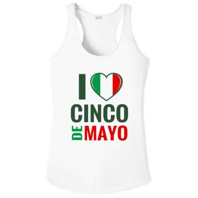 I Love Cinco De Mayo Ladies PosiCharge Competitor Racerback Tank