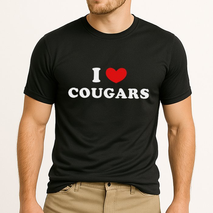I Love Cougars I Heart Cougars Cooling Performance Crew T-Shirt