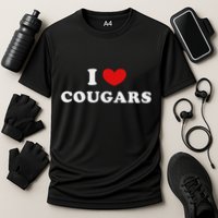 I Love Cougars I Heart Cougars Cooling Performance Crew T-Shirt