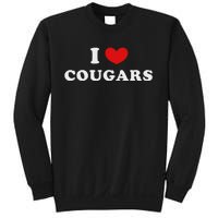 I Love Cougars I Heart Cougars Sweatshirt