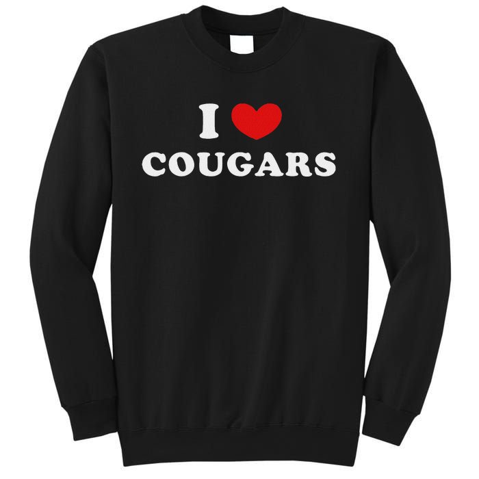 I Love Cougars I Heart Cougars Sweatshirt