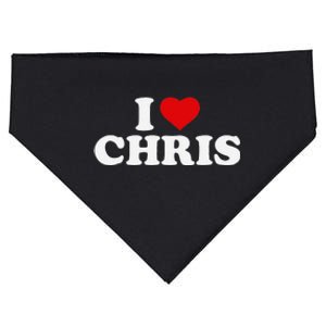 I Love Chris USA-Made Doggie Bandana