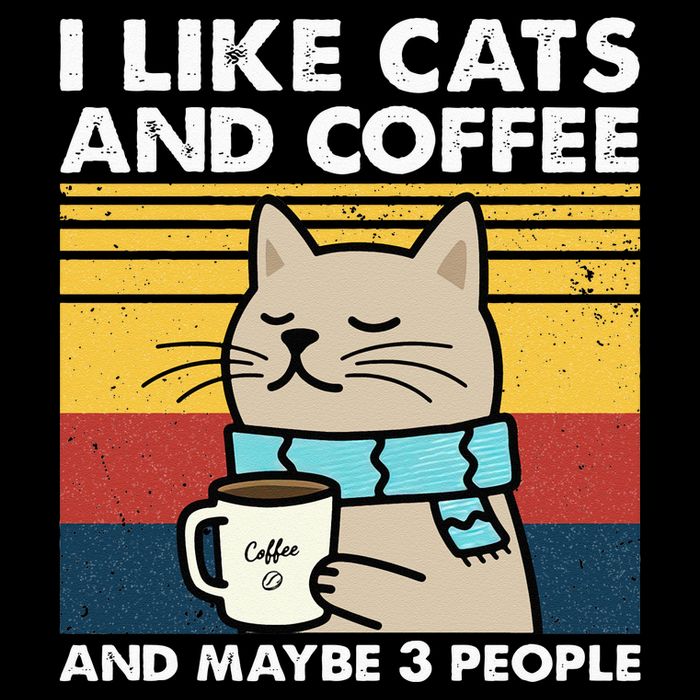 I Like Cats And Coffee And Maybe 3 People Retro Coffee Lover Wool Snapback Cap