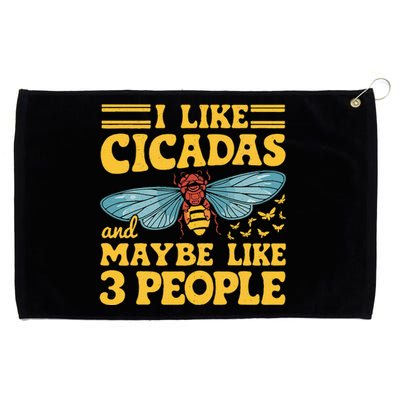 I Like Cicadas And Maybe Like 3 People Cicada Insect Lover Grommeted Golf Towel