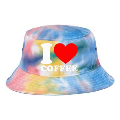 I Love Coffee Tie Dye Newport Bucket Hat